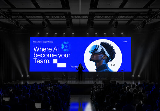 Presentation Stage Screen Mockup