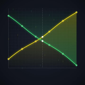Modern Business Growth Chart: Data Visualization Showing Exponential Increase