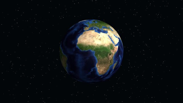 Earth Zoom Animation to Aracaju Brazil with Geographic Coordinates