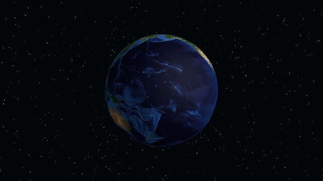 3D Animation Zooming from Space into Xi'an City in China