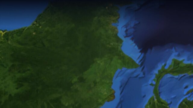 Animated Flight Path Map from Singapore to Tokyo Japan