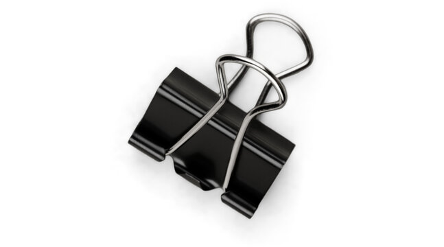 binder clip, binder clip png, black binder clip, black clip, office clip, paper clip, stationery, png on transparent cutout