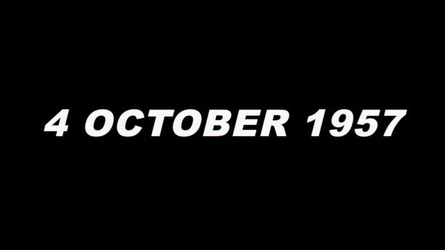 4 October 1957 Sputnik 1 Launch Space Race Begins Glitch Date Title
