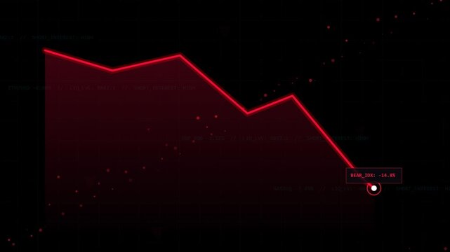 Red Gradient Vector Shape With Seamless Motion Loop 4K