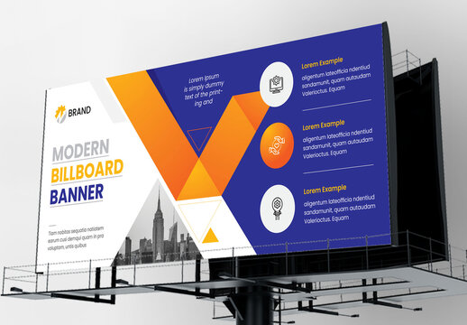 Creative Business Billboard Banner Layout