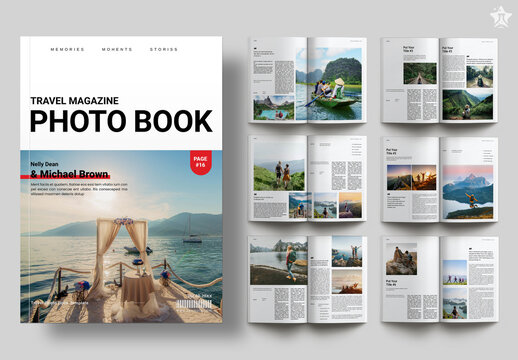 Travel Photo Book Magazine Template