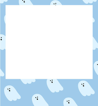 ghost halloween frame