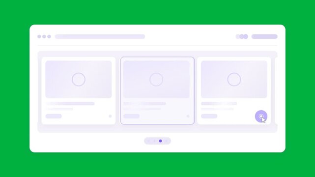 Animated Web Carousel Slider with Cursor Selection
