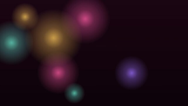 Colorful liquid candy blobs morphing glowing seamless loop
