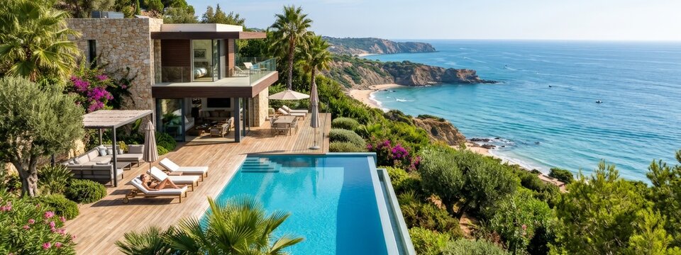 Luxury Villa with Infinity Pool Overlooking the Ocean