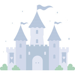 Fototapeta premium Castle Fairy Illustration 