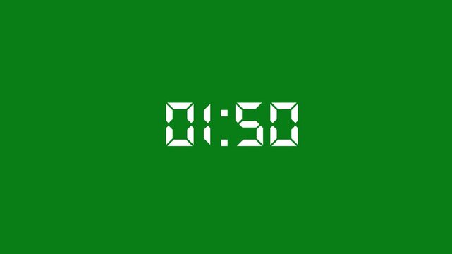 2 minute digital animation green screen