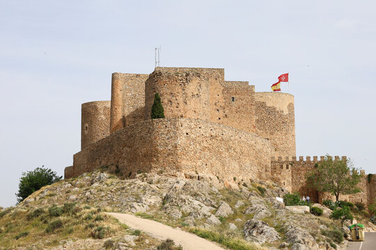 The Muela Castle in Calderico Hill in Consuegra town, Castilla La Mancha