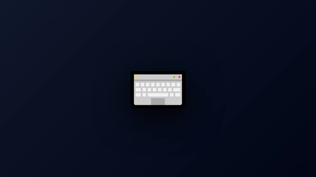 computer keyboard illustration video