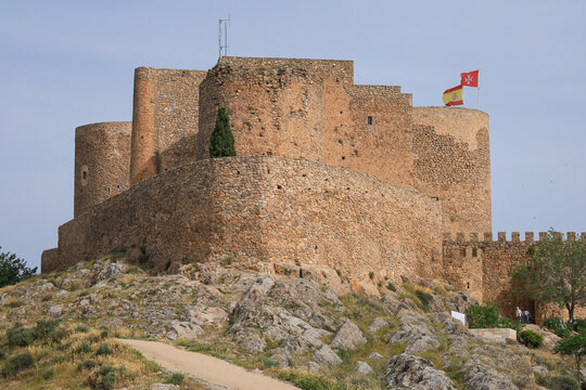 The Muela Castle in Calderico Hill in Consuegra town, Castilla La Mancha