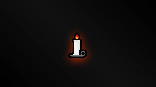 candle illustration video