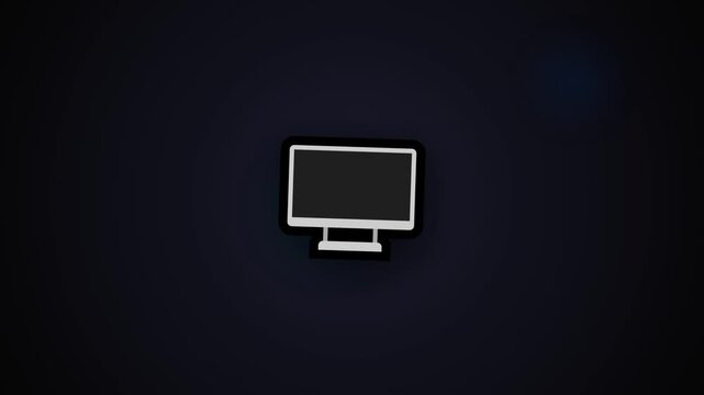 computer monitor illustration video