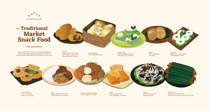Isolated illustration of snack food in cell shaded design