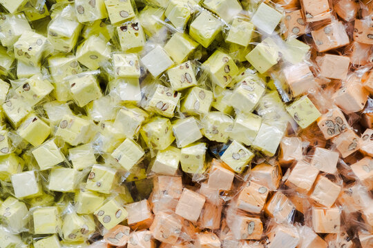 Traditional sweets from Alcala, nougats in various flavors