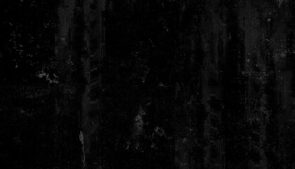 Dark black concrete wall texture with distressed weathered surface and subtle grunge details © Habiba