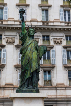 Nice, France Statue of Liberty on the Promenade des Anglais