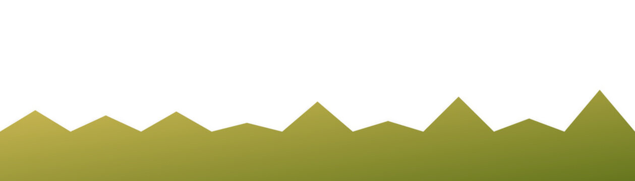 Simple green mountain range illustration