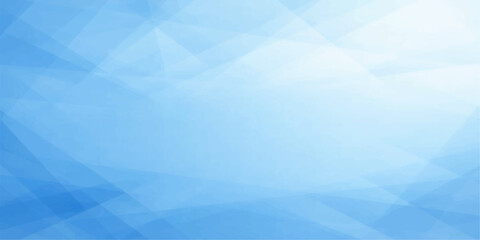 Obraz premium Abstract geometric background with overlapping light blue translucent shapes and soft gradient lighting.