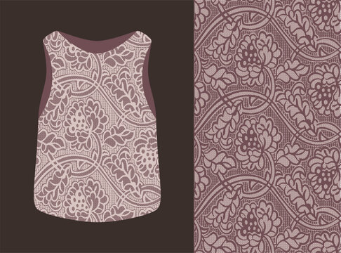 Seamless Floral Textile Print for Fashion