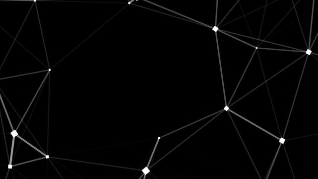 Low Poly 3D Digital Networking and Global Communication Concept