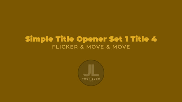Simple Title Opener Set 1 Title 4