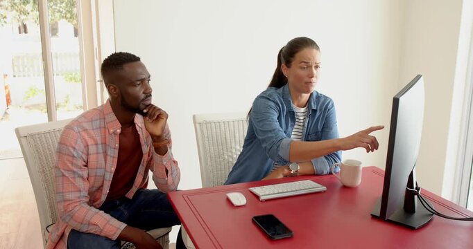Lifestyle videos indoor of people doing activities at home, collaborating at home, man and woman dis