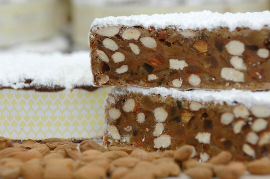 Panforte Margherita di Siena is a typical food from Siena Tuscany Italy.