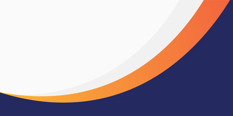 Obraz premium modern blue and orange business presentation template