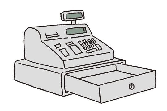 cash register machine money store