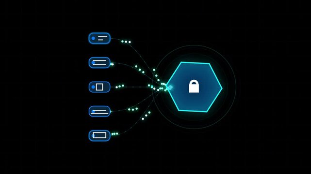 Small Data Points Converge on Central Hexagon during Digital Network Expansion