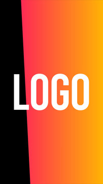 Vertical Logo Gradient Transitions 1 Walking Slide Left  &ndash; Colorful Gradient Logo Transitions, Brand Reveals, Smooth Wipes and Modern Vertical Effects for Reels, Stories and Shorts