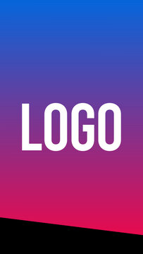 Vertical Logo Gradient Transitions 1 Walking Slide Down  &ndash; Colorful Gradient Logo Transitions, Brand Reveals, Smooth Wipes and Modern Vertical Effects for Reels, Stories and Shorts