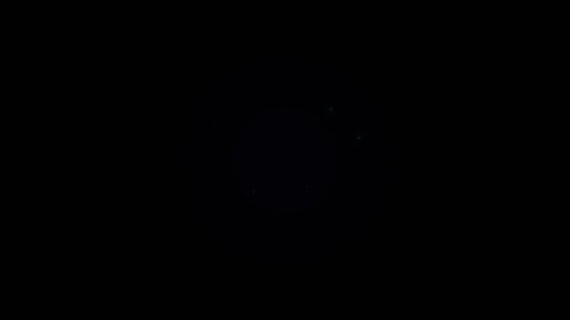 Animated glowing neon arrow motion graphic cyberpunk style