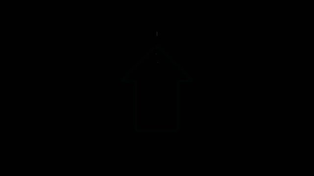 Neon arrow animation glowing decorative element