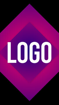 Vertical Logo Gradient Transitions 2 Rhombus  &ndash; Colorful Gradient Logo Transitions, Brand Reveals, Smooth Wipes and Modern Vertical Effects for Reels, Stories and Shorts