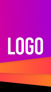 Vertical Logo Gradient Transitions 3 Walking Slide Down &ndash; Colorful Gradient Logo Transitions, Brand Reveals, Smooth Wipes and Modern Vertical Effects for Reels, Stories and Shorts
