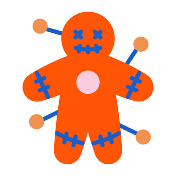 This voodoo doll icon is suitable for Magic Halloween