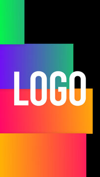 Vertical Logo Gradient Transitions 4 Position Horizontal &ndash; Colorful Gradient Logo Transitions, Brand Reveals, Smooth Wipes and Modern Vertical Effects for Reels, Stories and Shorts