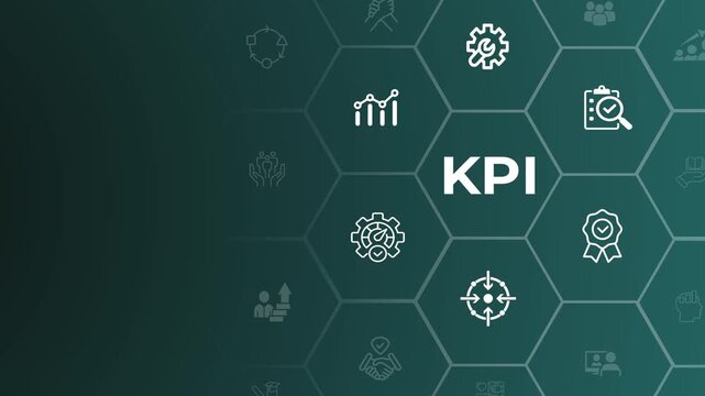 Effective and smart key performance indicators (KPI) concept.  Specific, measurable, achievable, realistic, timely. Tracking performance, setting goals and achievement this target. 