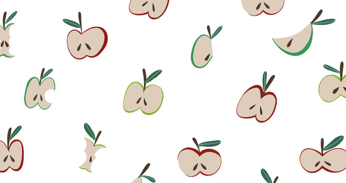 Background with an apples