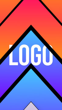 Vertical Logo Gradient Transitions 5 Arrows Up  &ndash; Colorful Gradient Logo Transitions, Brand Reveals, Smooth Wipes and Modern Vertical Effects for Reels, Stories and Shorts