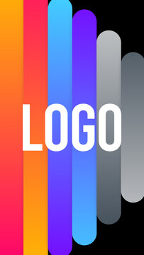 Vertical Logo Gradient Transitions 6 Tubes Vertical &ndash; Colorful Gradient Logo Transitions, Brand Reveals, Smooth Wipes and Modern Vertical Effects for Reels, Stories and Shorts