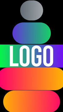 Vertical Logo Gradient Transitions 6 Tubes Horizontal &ndash; Colorful Gradient Logo Transitions, Brand Reveals, Smooth Wipes and Modern Vertical Effects for Reels, Stories and Shorts