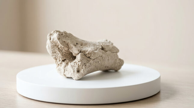 Bone specimen supports osteoporosis research through medical study of porous bone structure and skeletal health
