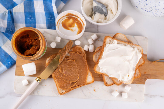 Peanut Butter Fluffernutter Sandwich